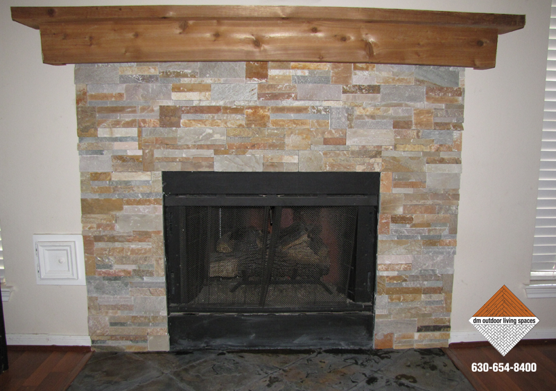 Gas Stone Fireplace