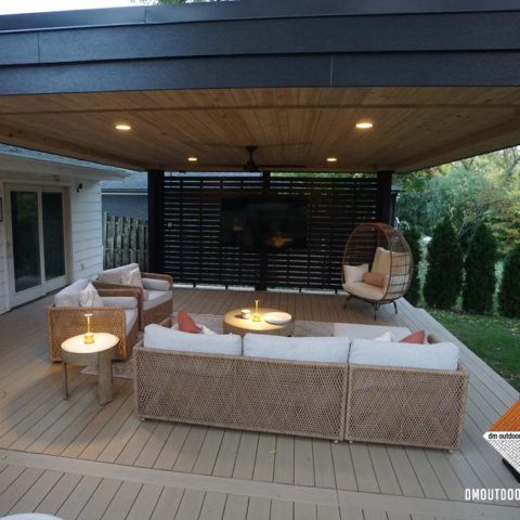 Dark Oak Custom TV Wall