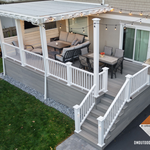 Western Springs – Custom Deck, Pergola and TV Wall