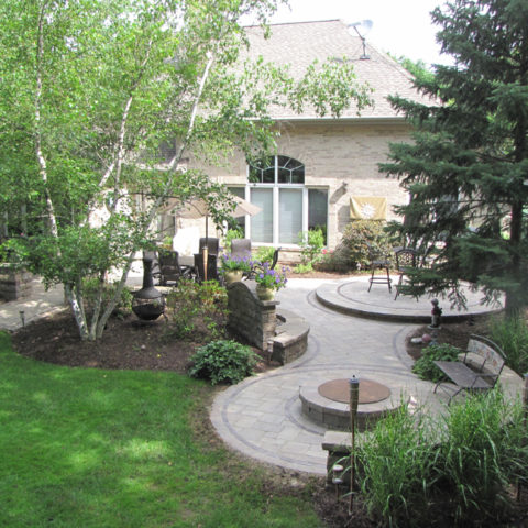 2-circle stone patios